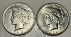 1924-S & 1925-S Silver Peace Dollars. Both Have AU Details and Shine. Don’t Miss