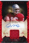 2022 Leaf Joe Montana Jersey Auto Red SSP /75 Niners HOF Color Match Game Used
