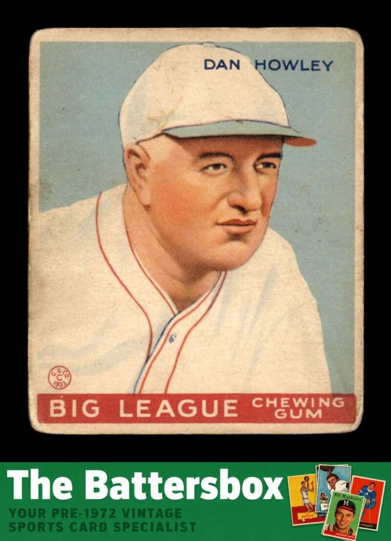 1933 Goudey #175 Dan Howley MG GOOD X3767736
