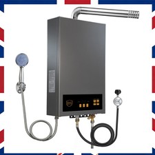 12L Instant Propane Water Heater Tankless LPG Gas Boiler Outdoor Camping Shower