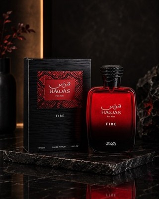 RASASI Hawas Fire EDP Spray,3.4Oz, Masculine elegance and the beauty of strength