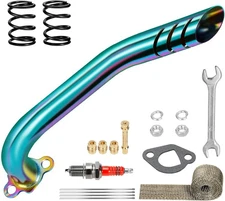 Mini Bike Exhaust Pipe Header Kit Predator 212cc Coleman CT200U