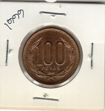 Chile 100 pesos 1999 Shiled UNC details