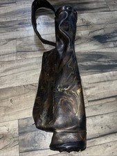 Vintage Golf Bags Brown Marbled Swirl PU-leather Vinyl Sunday Carry Bag Brand 
