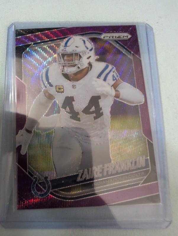 2025 Panini Prizm Zaire Franklin Purple Wave/99 Indianapolis Colts