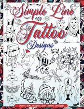 Simple Line Tattoo Designs: Big Book Of Small Tattoos. Over 1400 tattoos for...