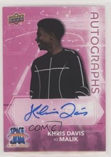 2021 Space Jam A New Legacy Pink Signatures as Malik Khris Davis Auto 0s7w