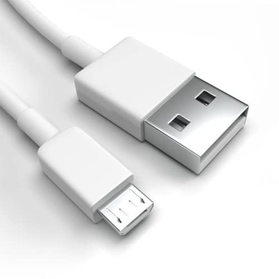 2x Micro USB Ladekabel Datenkabel Kabel Ladekabel für Samsung weiß, 30 cm
