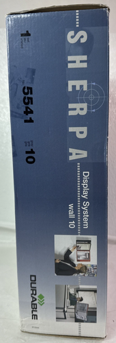 Durable Sherpa Display Systems Wall mount 10 Panels 5541 Gray New in Box - Picture 4 of 9