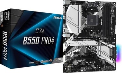 ASRock B550 Pro4 ATX Mainboard/Motherboard, Sockel AM4