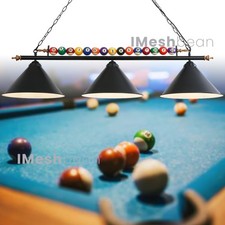 3 Matte Black Light Hanging Pool Table Lights Fixture Billiard Pendant Lamp E26