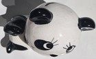 Vintage 1970s PANDA BEAR Piggy Coin Bank Groovy! W/ Stopper — photo 5