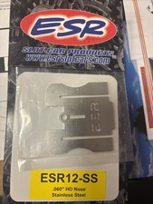 ESR-12-SS Stainless Steel Drag Slot Car Chassis-Heavy Nose Only .060-1/24 scale