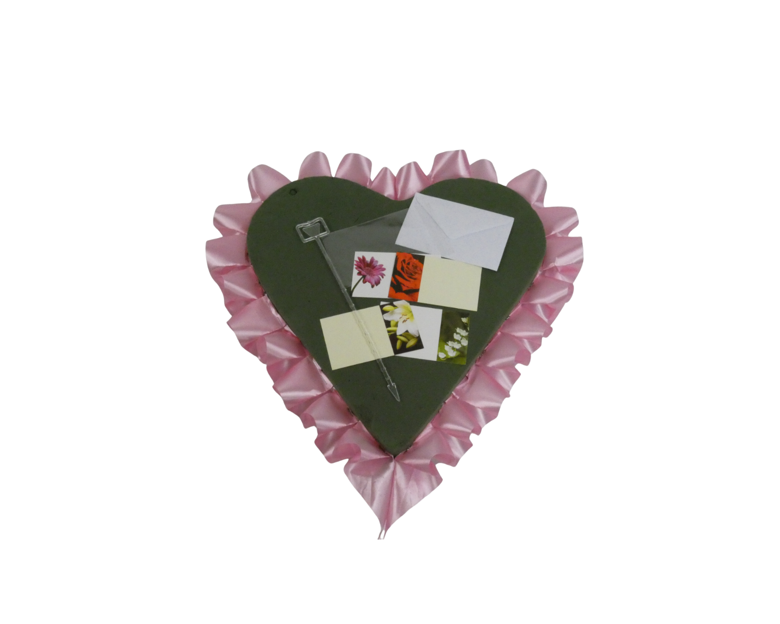 Make Your Own FRESH flower FUNERAL Tributes WET FLORAL OASIS Foam HEART RING DAD eBay