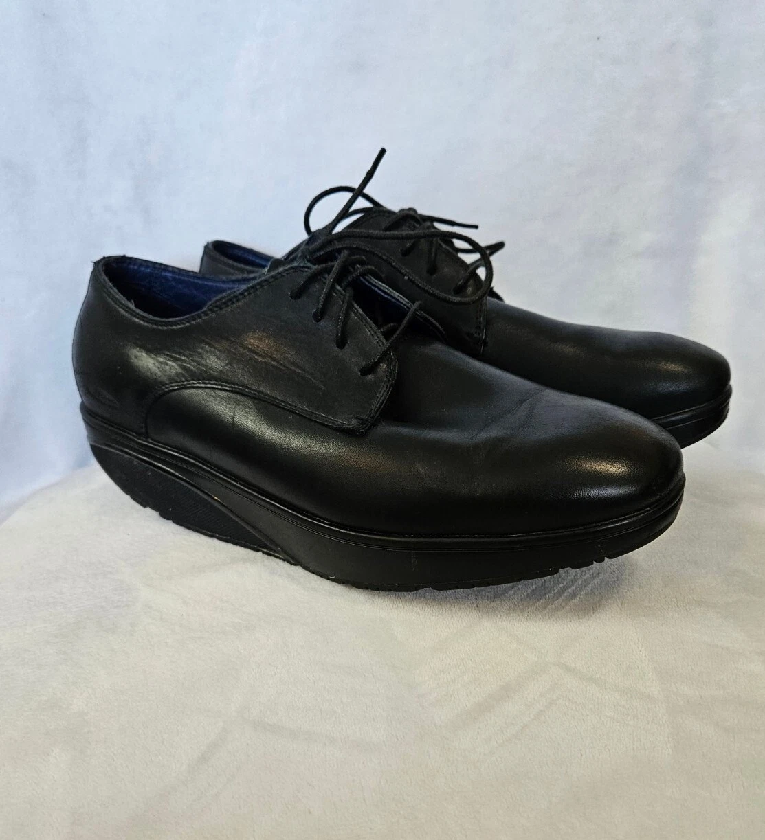 MBT Kabisa 700403 03N scarpe ortopediche Oxford da uomo in pelle nera taglia 8 8 5