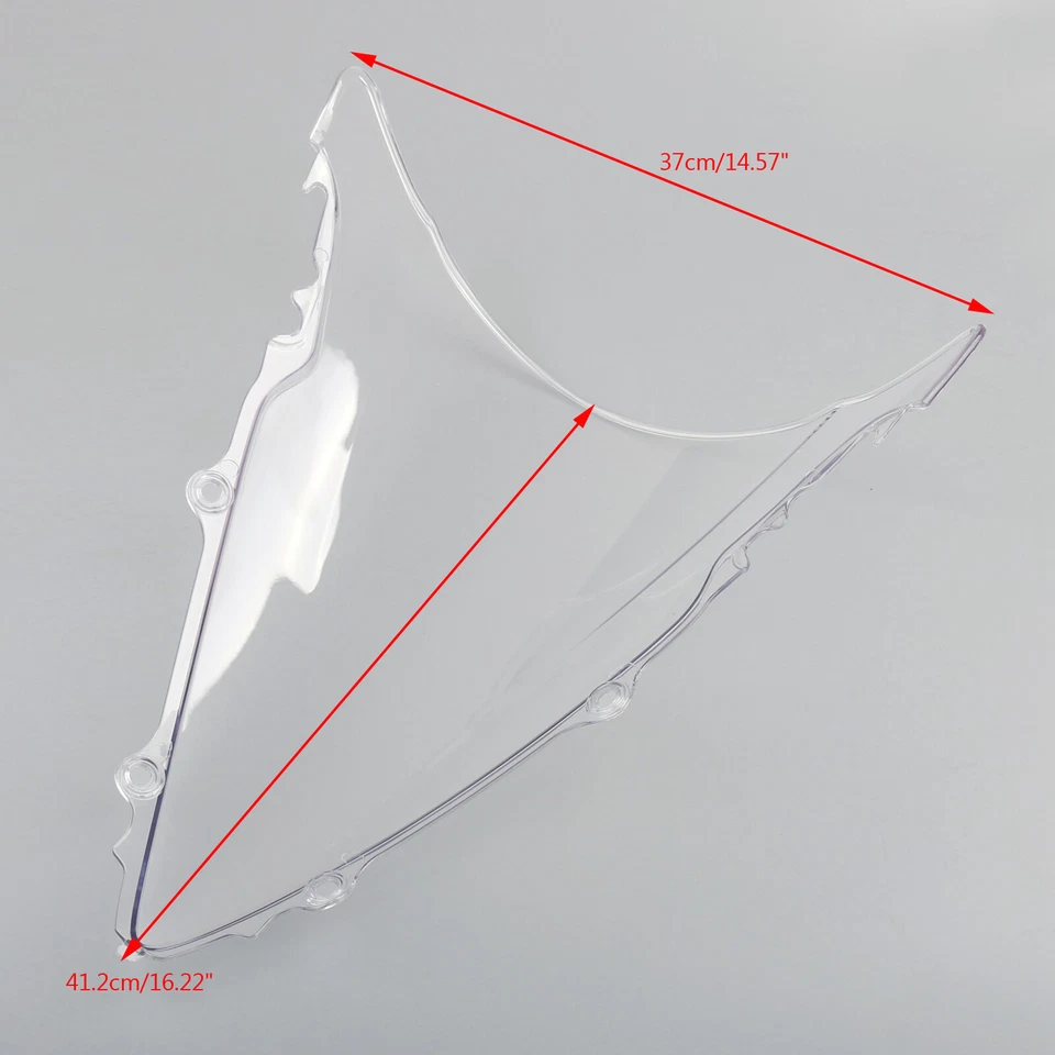 Windshield Windscreen Double Bubble For Yamaha YZF R6 2003-05 R6S 2006-09 Clear Foto 4 de 4