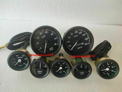 #ad Smiths Kit 52mm Oil Temp Oil psi Fuel Amp Gauge Kph 85mm Speedo Tacho Replica $43.00