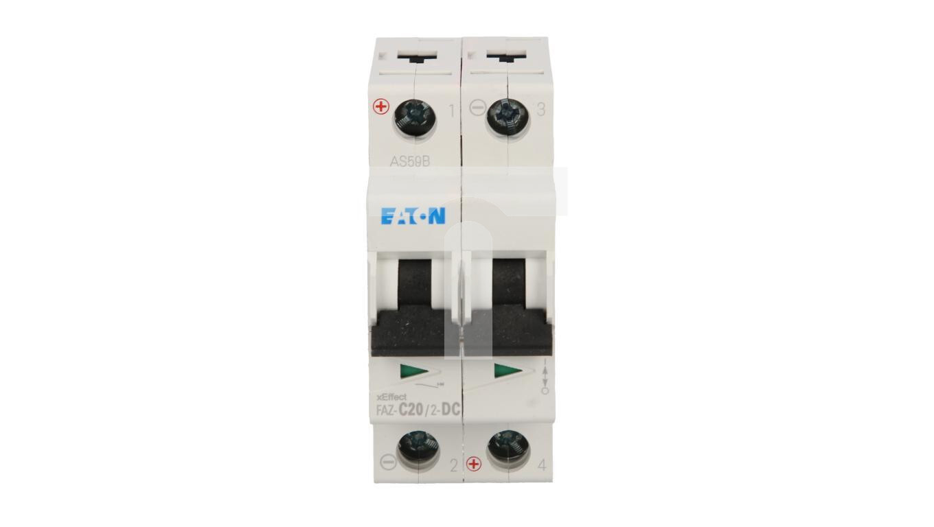 Circuit breaker 2P C 20A 15kA DC FAZ C20/2-DC 279141 /T2UK
