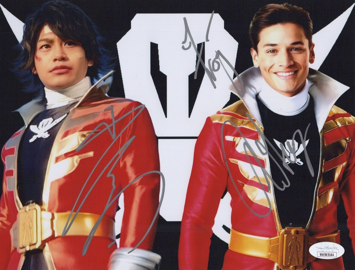 RYOTA OZAWA & ANDREW GRAY Signed SUPER SENTAI 8x10 Photo Autograph