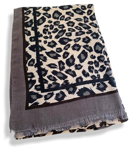 Ladies Leopard Print Scarf Animal Scarf Large Long Wrap Shawl Fashion Cotton Big - Picture 29 of 557