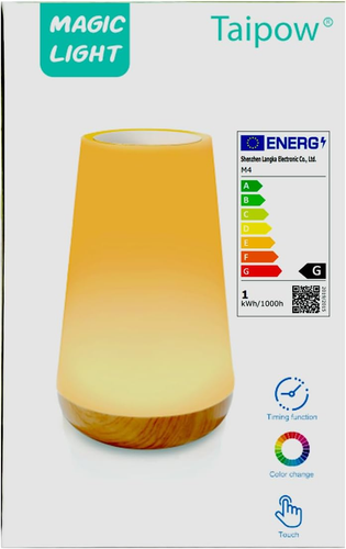 Lampada Touch Da Comodino Senza Fili Con Telecomando Luce LED Notturna 13 Colori - Foto 11 di 12