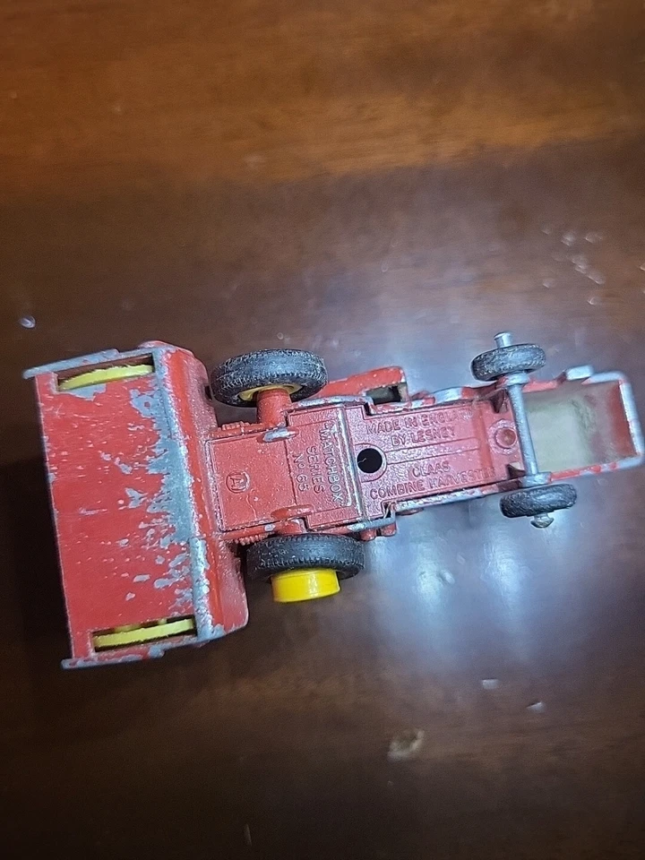 * 1960s MATCHBOX TOY VEHICLES # 65 RED CLAAS COMBINE HARVESTER Car-75 - Image 3 of 3