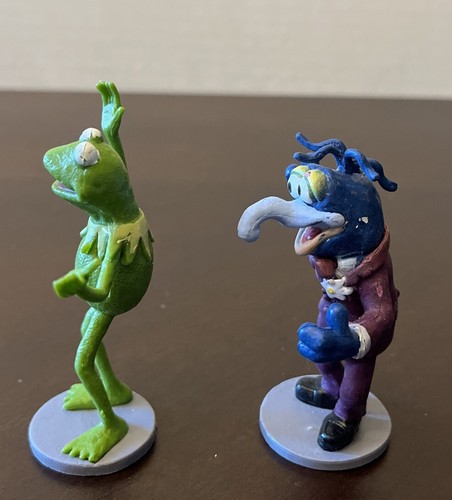 "Figuras vintage de Gonzo y Kermit la rana de 2,75"" de los Muppets de Disney adornos para pasteles" - Imagen 2 de 6