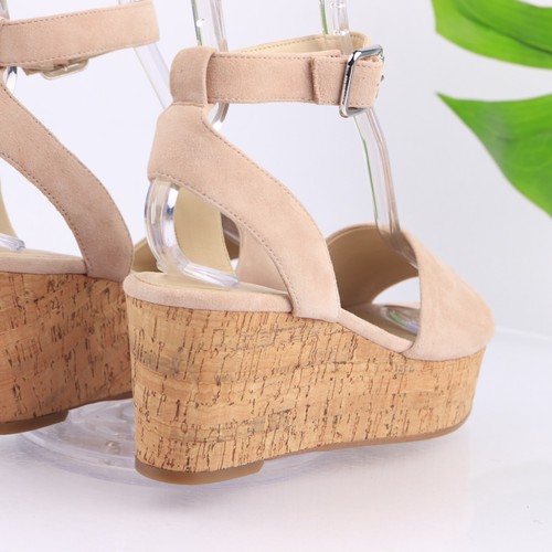 Marc Fisher Womens Rillia Sandal Size 7.5 Blush Pink Suede Wedge Platform Boho - Picture 4 of 14