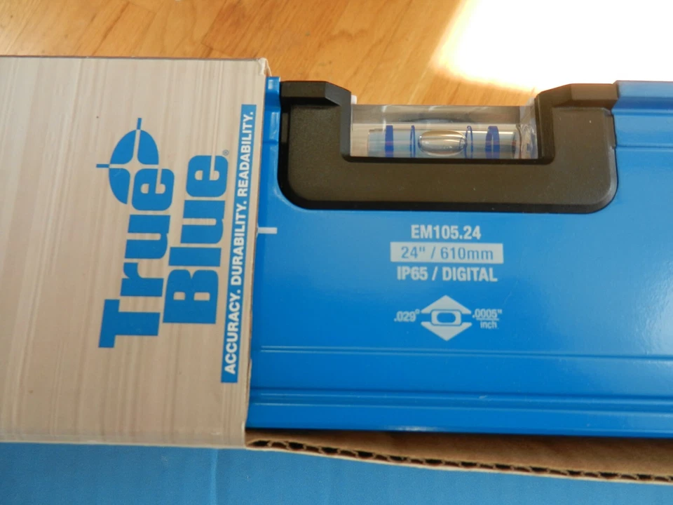 Empire Magnetic Digital Box Level Leveling Measuring Tool Case 24 Inch True Blue - Image 3 of 4