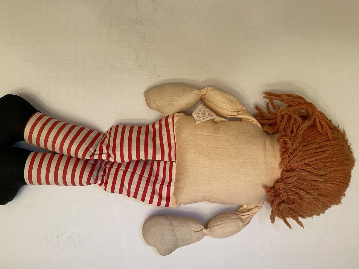 Vintage Raggedy Andy Doll Georgene Novelties 18” Circa late