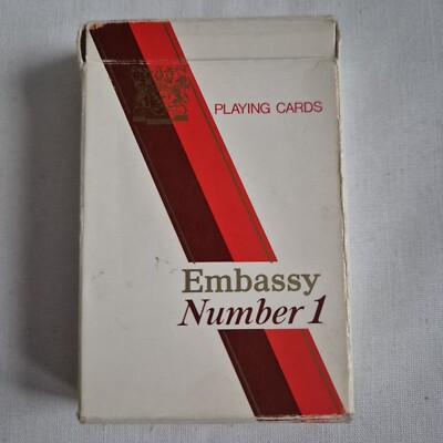 embassy number one cigarettes Embassy Number 1 Playing Card Red Box Cigarette Packet Theme (Box Only)