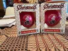 Christmas Collectors Series Ornaments For a Special Aunt and For A Special Uncle