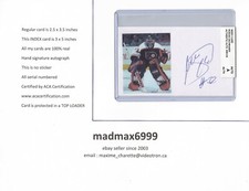 Roman Cechmanek Philadelphia Flyers AUTOGRAPH AUTO SIGNED INDEX HOCKEY CARD COA