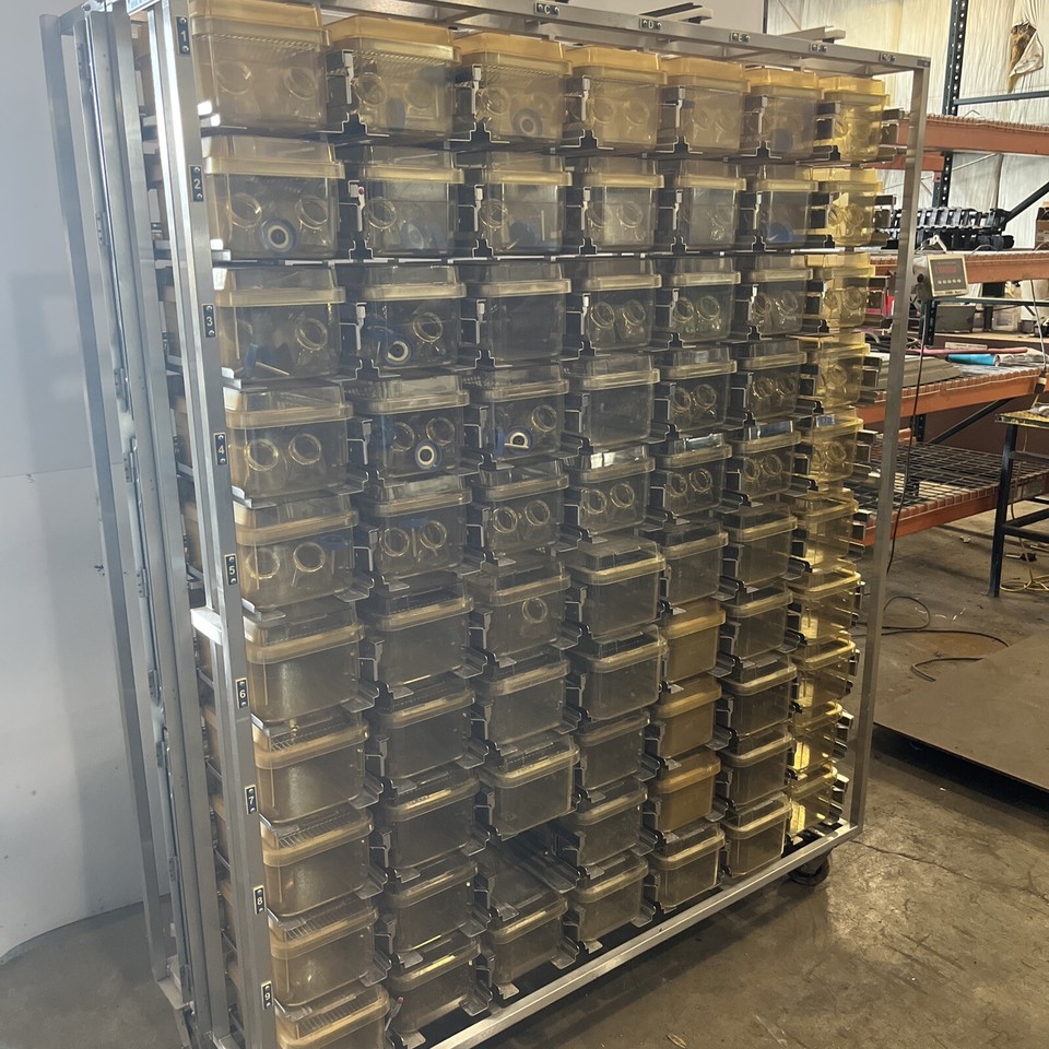 Allentown Animal Cage Stainless Steel Frame Rolling 70 Cage Unit eBay