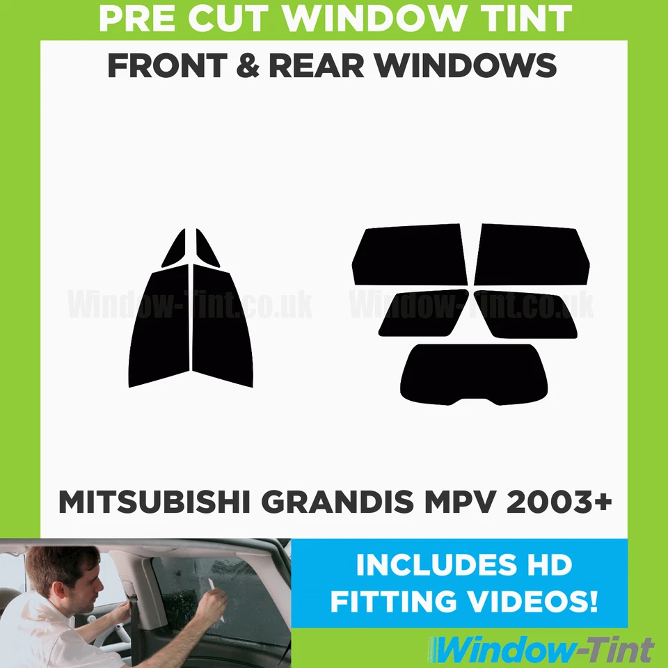 Kit completo de tinte para ventana precorte para Mitsubishi Grandis MPV 2003+ película delantera y trasera Foto 2 de 4