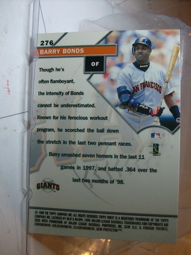 1999 Topps Finest Baseball Card Singles #1 to #249 (YOU PICK CARDS) - Picture 57 of 57