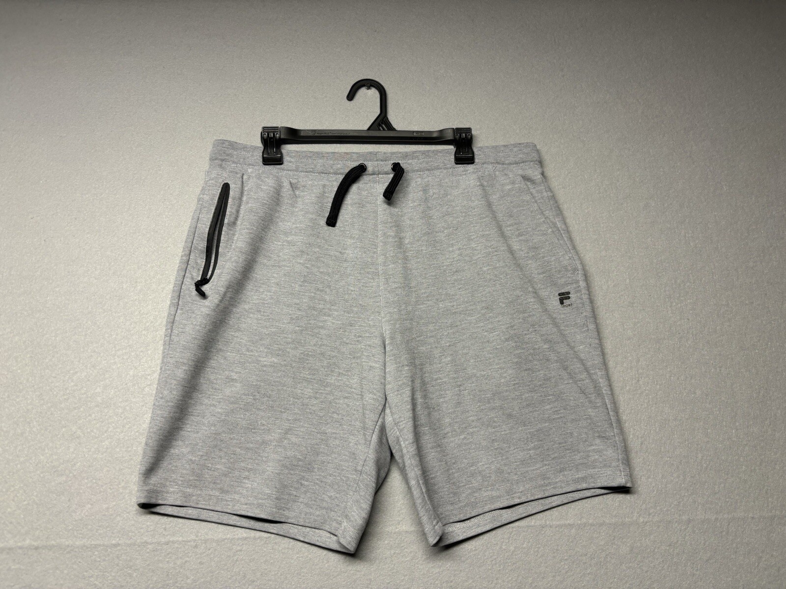 Pantaloncini Fila uomo grandi grigi tasche cotone atletica palestra sport felpa