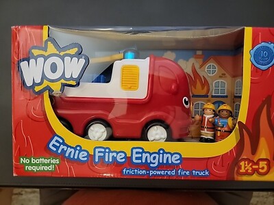 Wow Ernie Fire Engine Push & Go Rotating Ladder NEW
