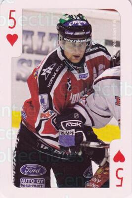 2007-08 Finnish Porin Assat Playing Card #17 Pasi Peltonen