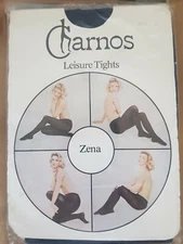Charnos Zena Leisure Tights Blue Tall Size