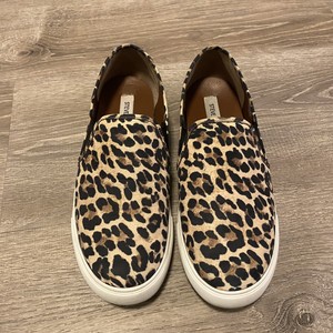 leopard slip ons