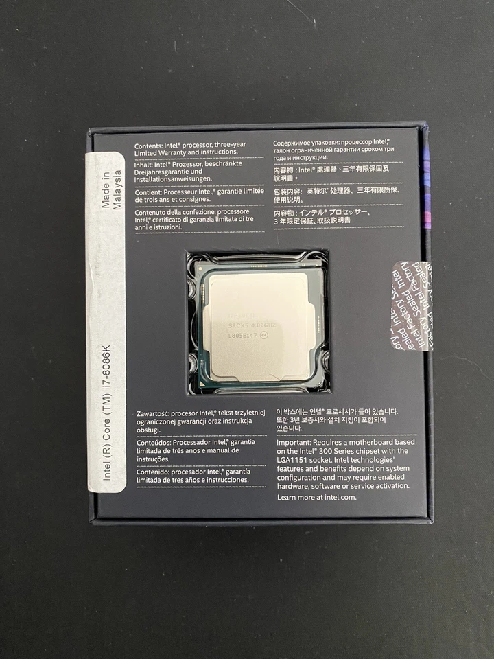 Intel Core i7-8086K Coffee Lake LGA 4.0 GHz 1151 300 Series 95W Processor BOX - Image 3 of 4