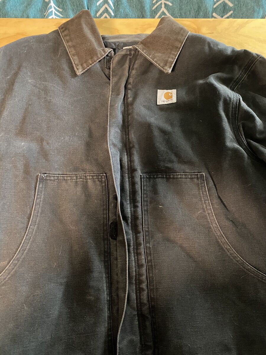 Carhartt Vintage Quilted Black Detroit Work Jacket JQ185 Carhartt Vintage Quilted Black Detroit Work Jacket JQ185