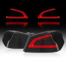 For 2015-2021 Subaru WRX STI LED Sequential Signal Tail Lights Smoke Brake Lamps
