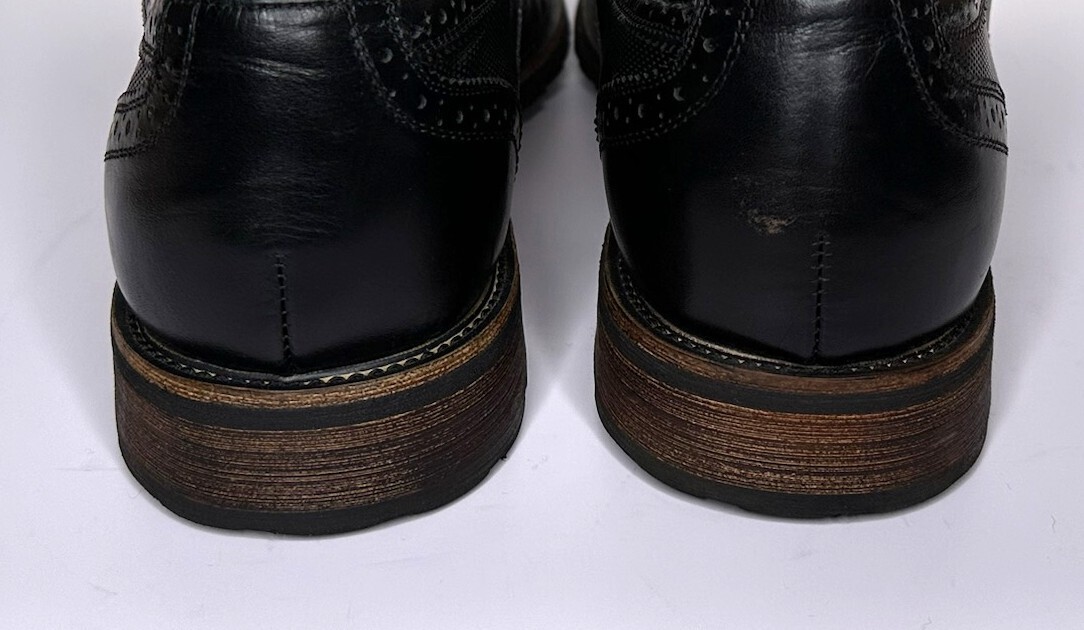 SAOLA Steve Madden scarpe eleganti uomo 12 alette Oxford nere pelle stringate