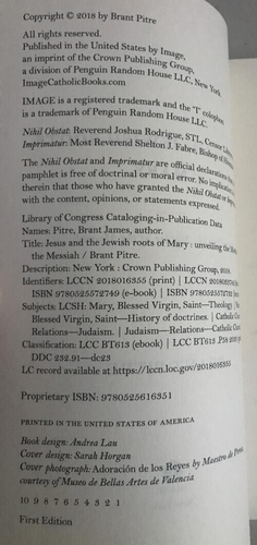 JESUS AND THE JEWISH ROOTS OF MARY ~ BRANT PITRE ~ 2018 ~MESSIAH MOTHER UNVEILED - Picture 4 of 5