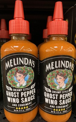 2~ 12 Oz Bottles Melinda's Creamy Style Ghost Pepper Wing ...