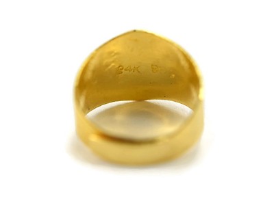 Korean gold ring birthday 24k .999 pure dol banji ban don 1/2 반돈