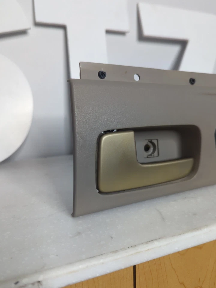 Front Interior Door Handle Driver Side LH LF Beige & Gold for Lincoln Town Car - Image 2 of 4