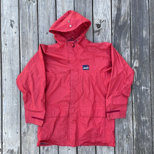 vtg musto sailing jacket wind proof red 